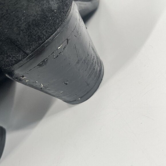 Cordani Burnished Black Leather Ankle Boots Zippers Slouchy Sz 39 Sz 9 - Picture 6 of 9